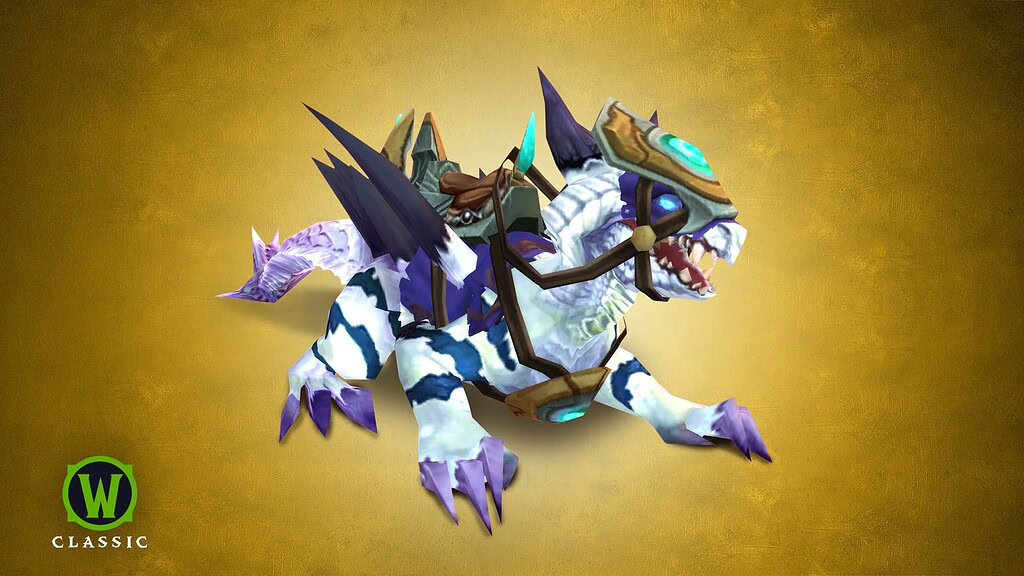 Модель фантастического зверя из комплекта Запределья TBC для World of Warcraft.