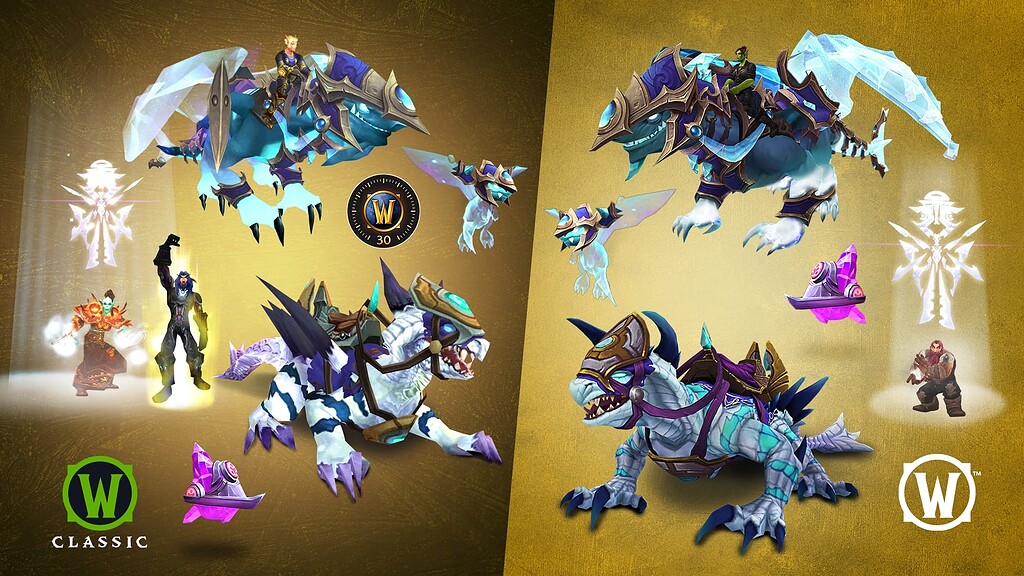 Эпический комплект Запределья для World of Warcraft TBC, включает 30-дневный буст и уникальные скины.